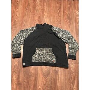 Ariat FR DuraStretch Patriot Hoodie Sweater Sweatshirt XXL Digital Camo Black